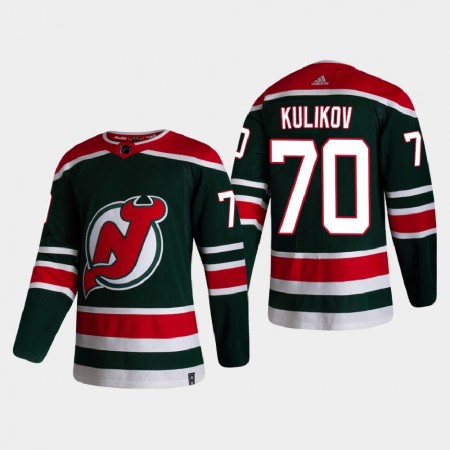 New Jersey Devils Dresy Dmitry Kulikov 70 2020-21 Reverse Retro Authentic - Pánské